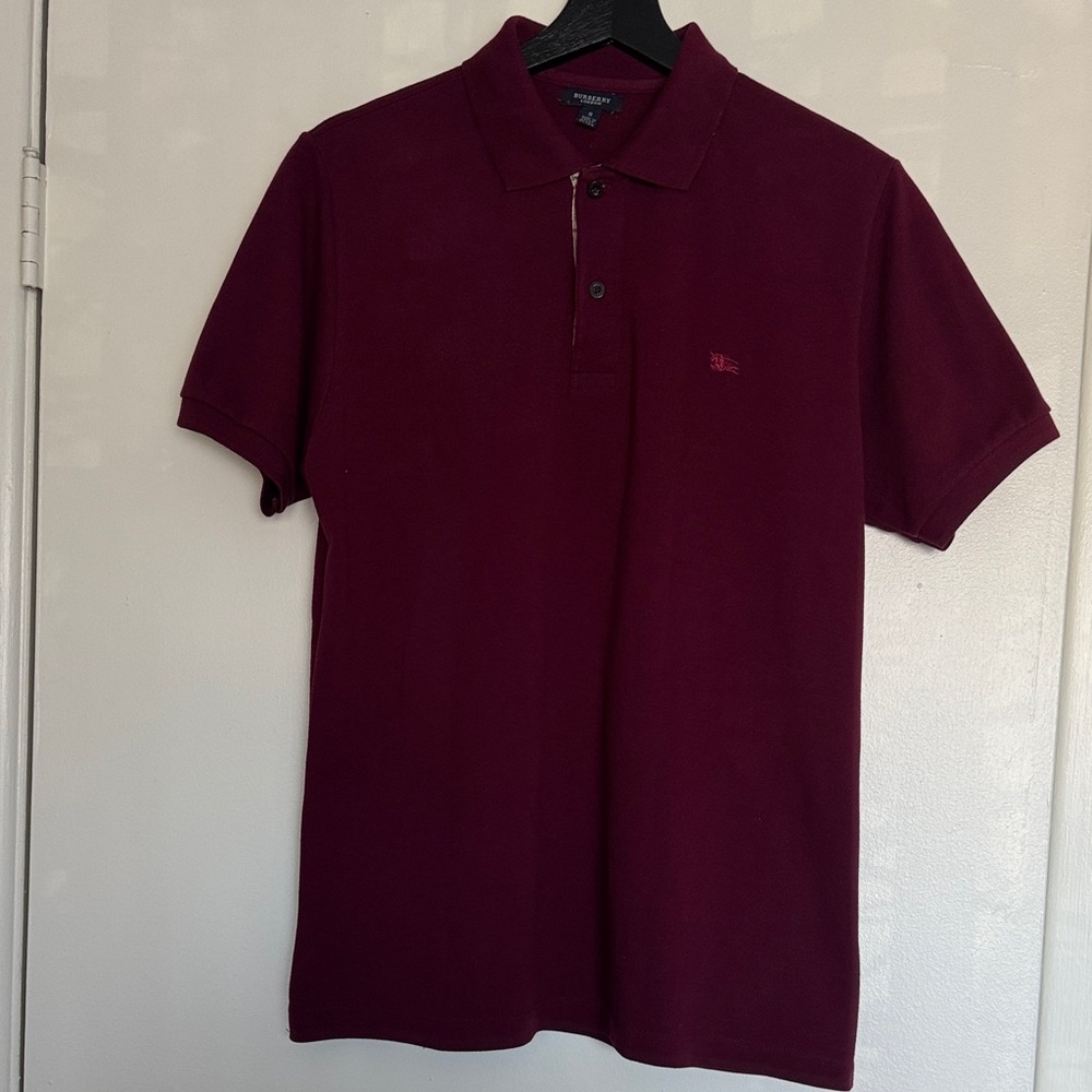 Burberry Deep Burgundy Polo Shirt